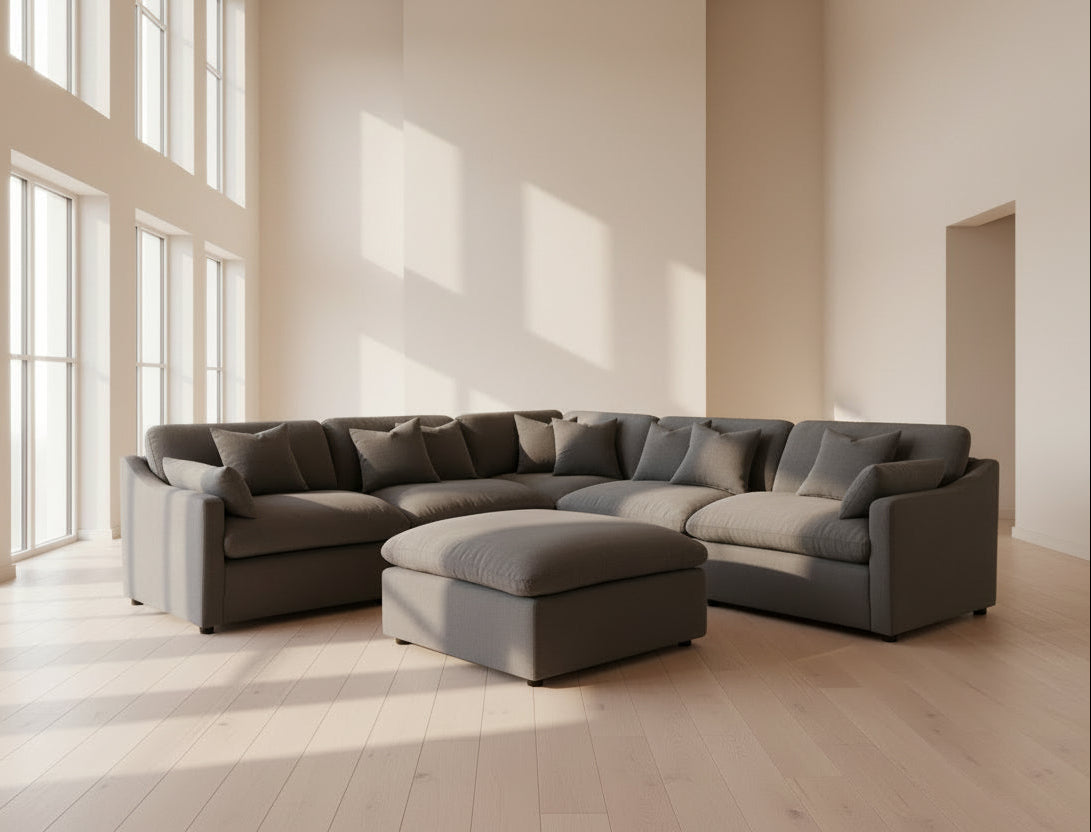gray sectional couch
