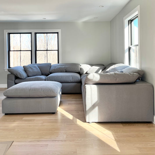 modern modular sectional sofa rh dupe gray