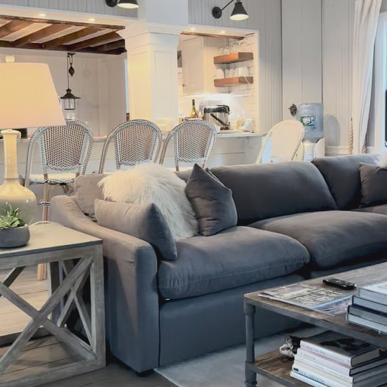 maxi luxe gray sectional