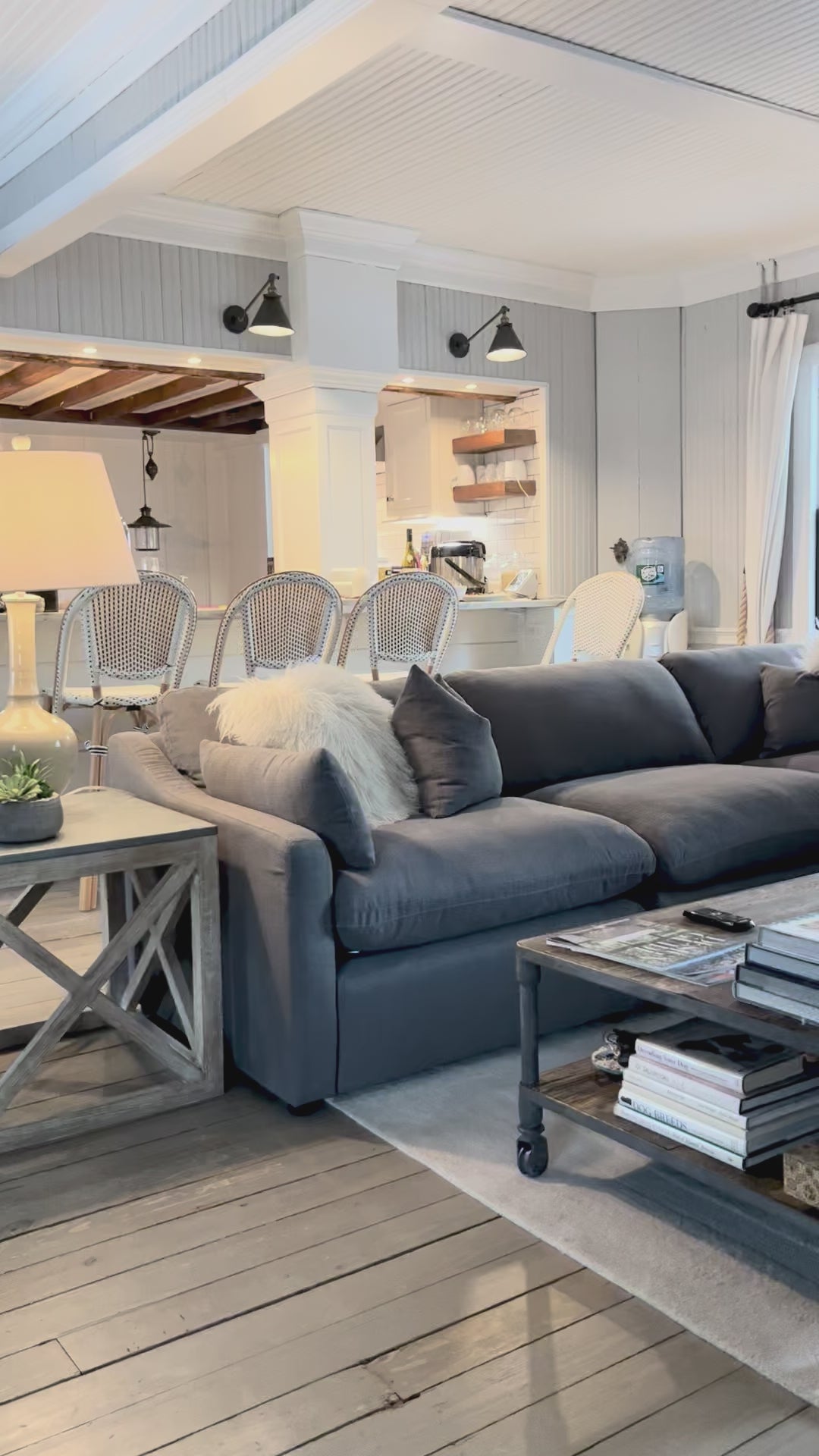 maxi luxe gray sectional